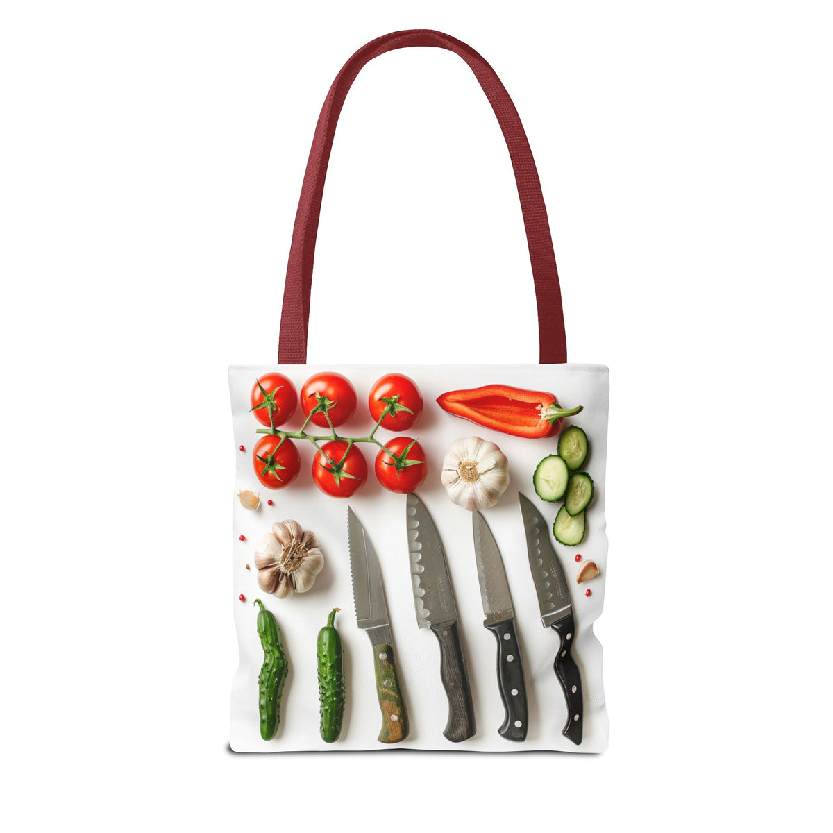 Culinary Tote Bag - Knives and Vegetables