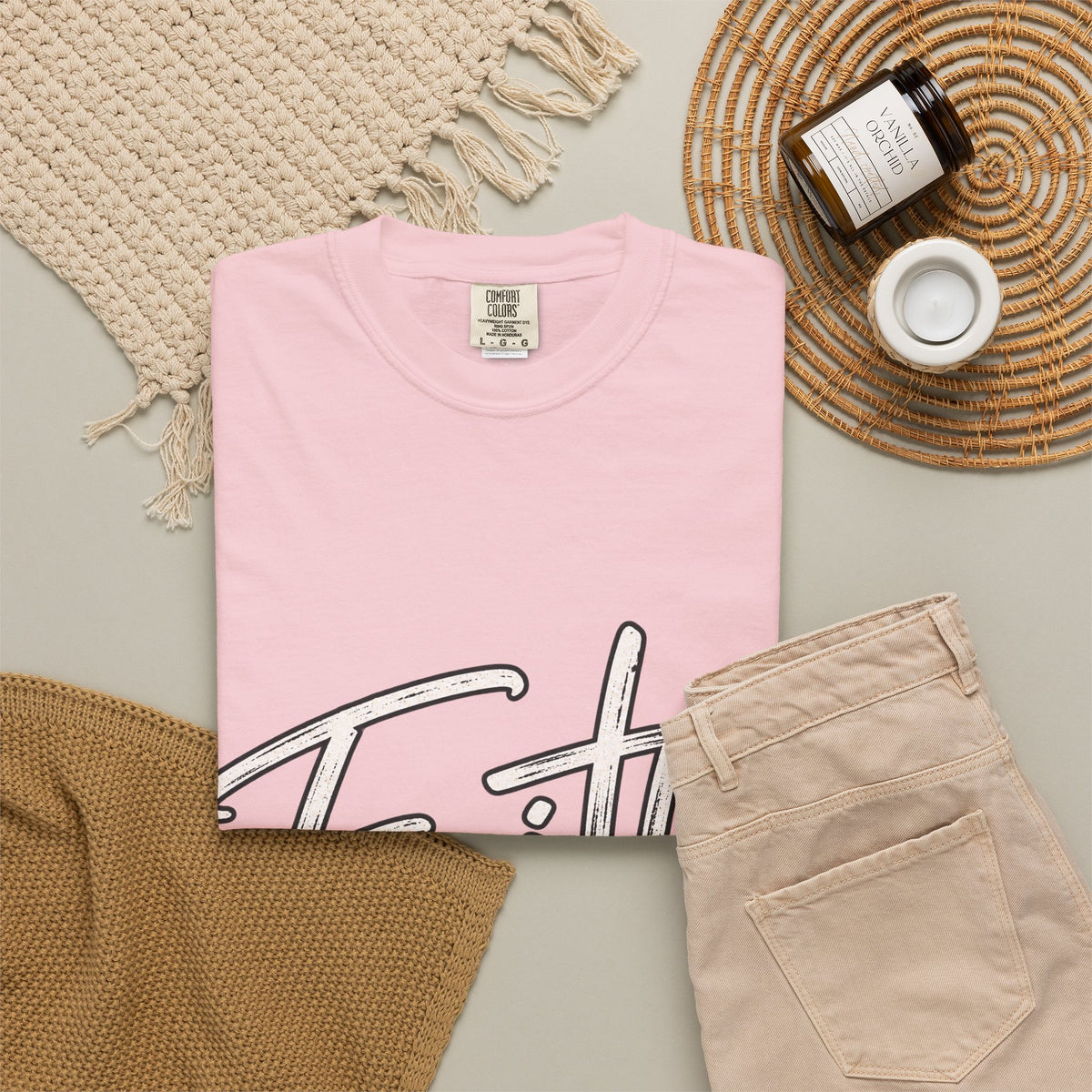 Faith Script T‑Shirt — "With God All Things Are Possible" (Matthew 19:26)