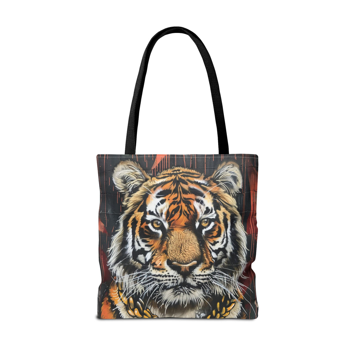 Graffiit Tiger Head Tote Bag
