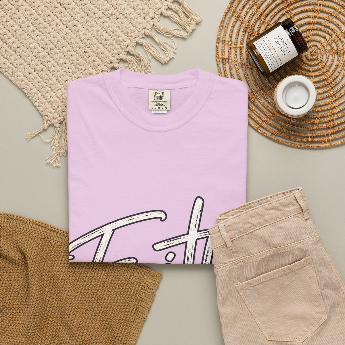 Faith Script T‑Shirt — "With God All Things Are Possible" (Matthew 19:26)