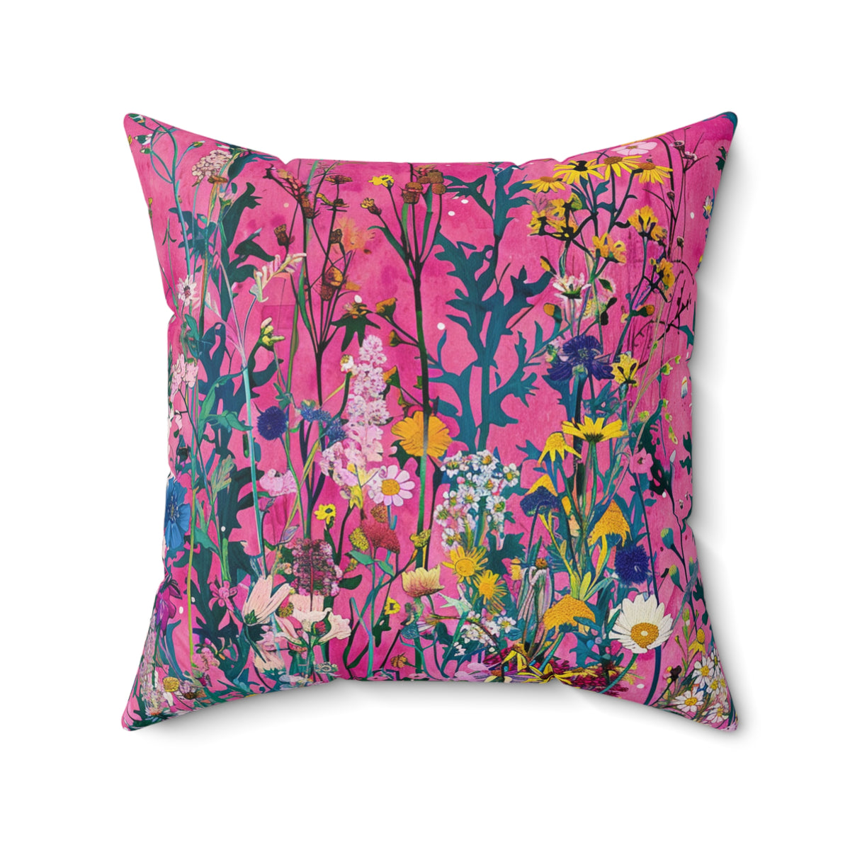 Wildflower Bliss Spun Polyester Square Pillow