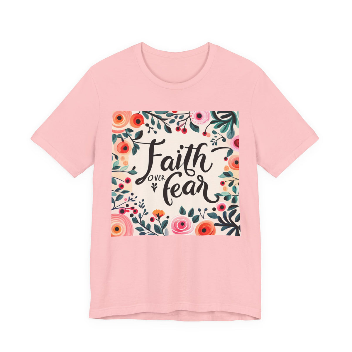 Faith Over Fear Unisex Jersey Short Sleeve Tee - T-Shirt