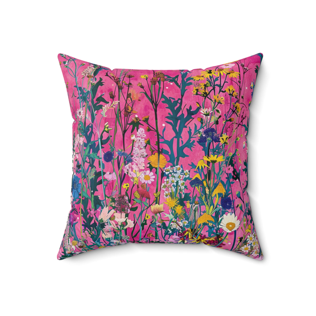 Wildflower Bliss Spun Polyester Square Pillow