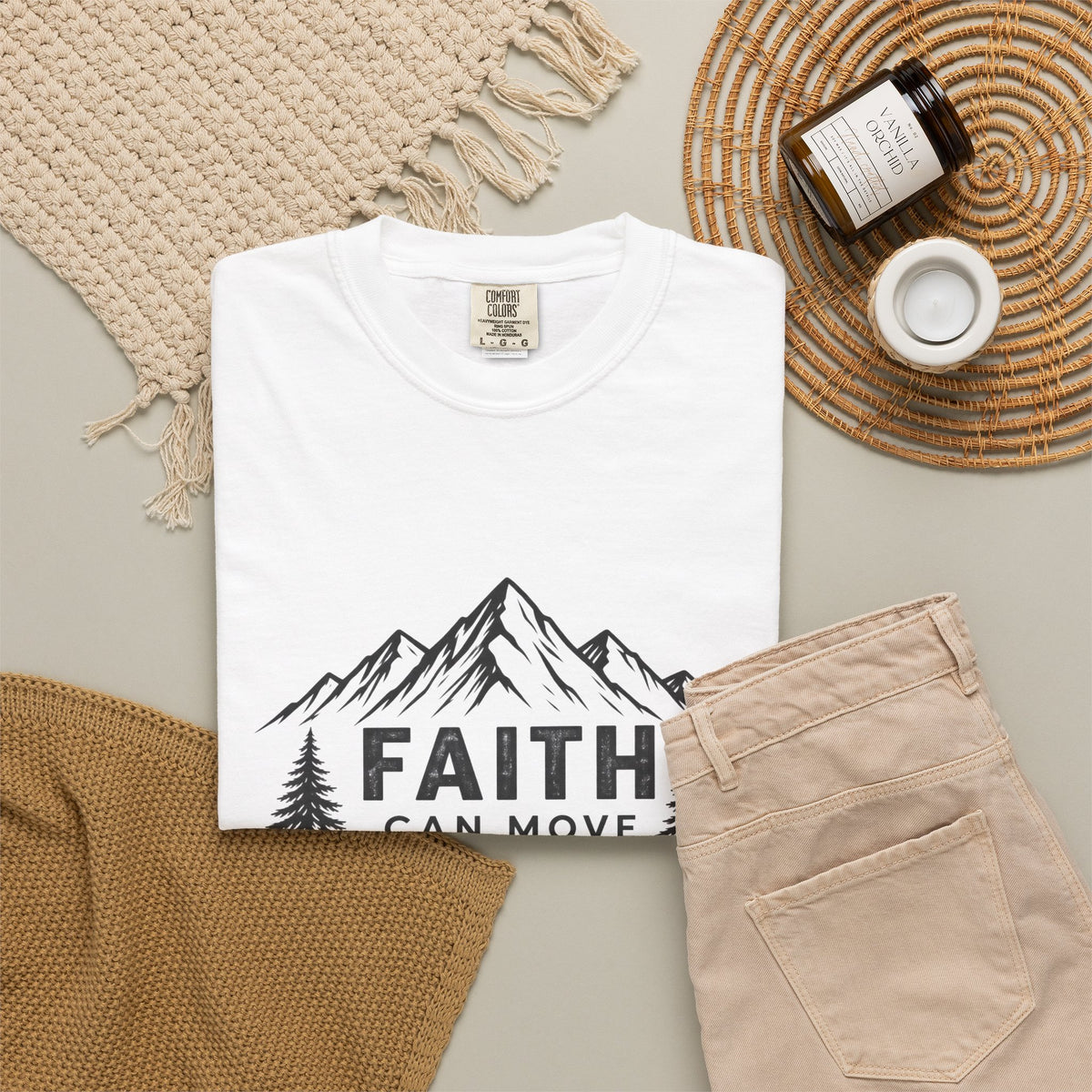 Faith Can Move Mountains T-Shirt — Christian Mountain Graphic Tee
