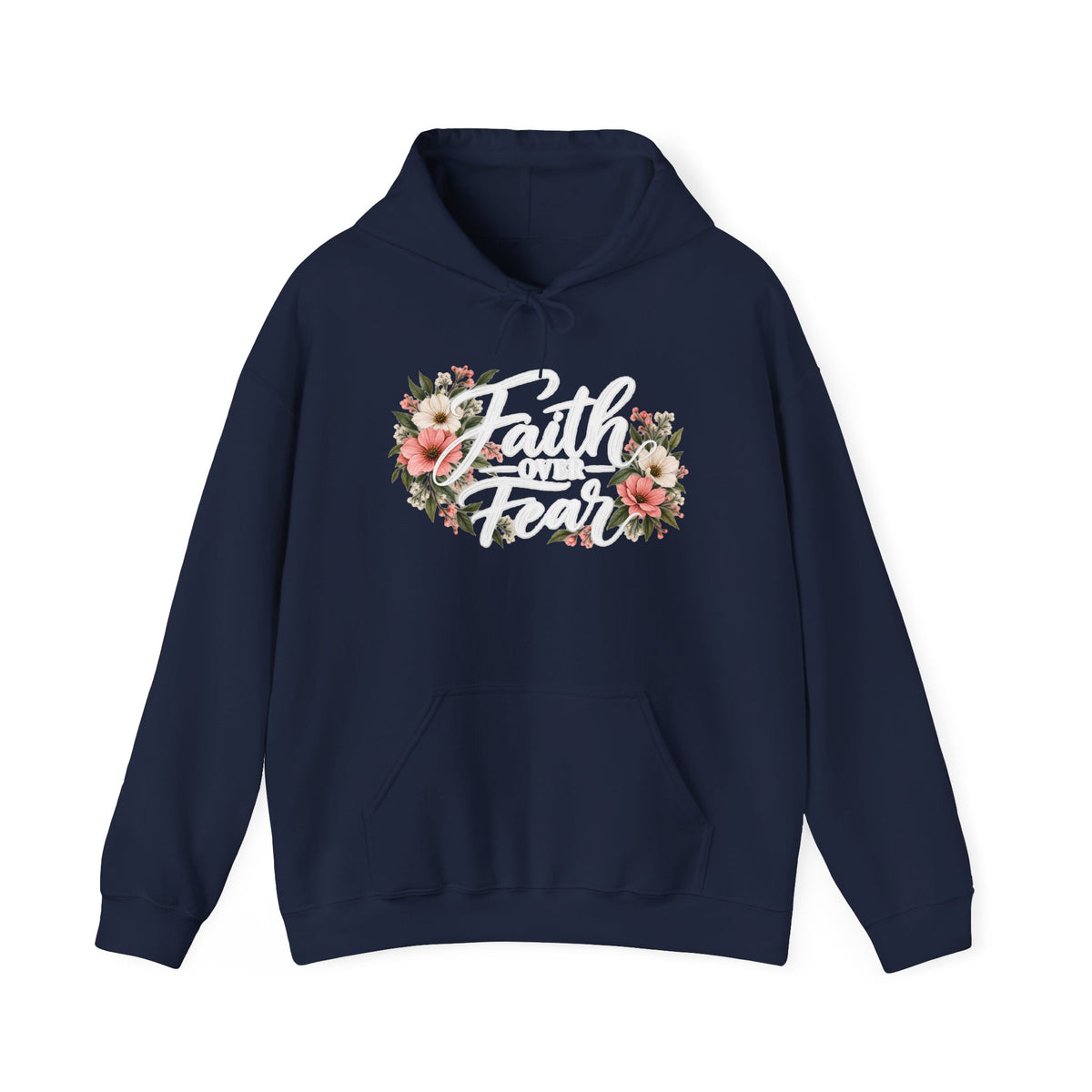Faith Over Fear Floral Hoodie