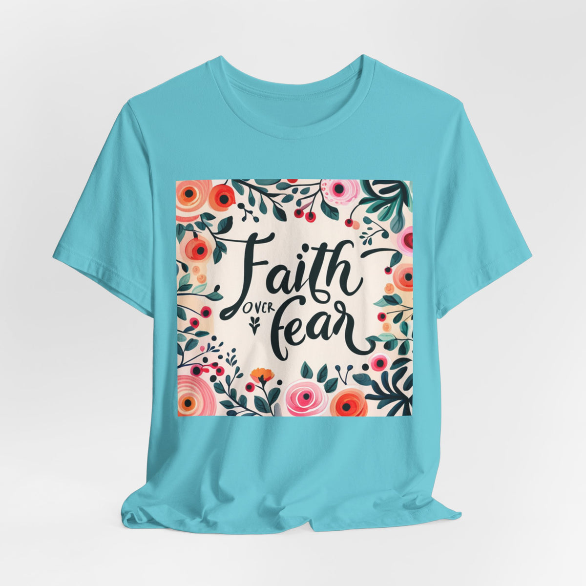 Faith Over Fear Unisex Jersey Short Sleeve Tee - T-Shirt