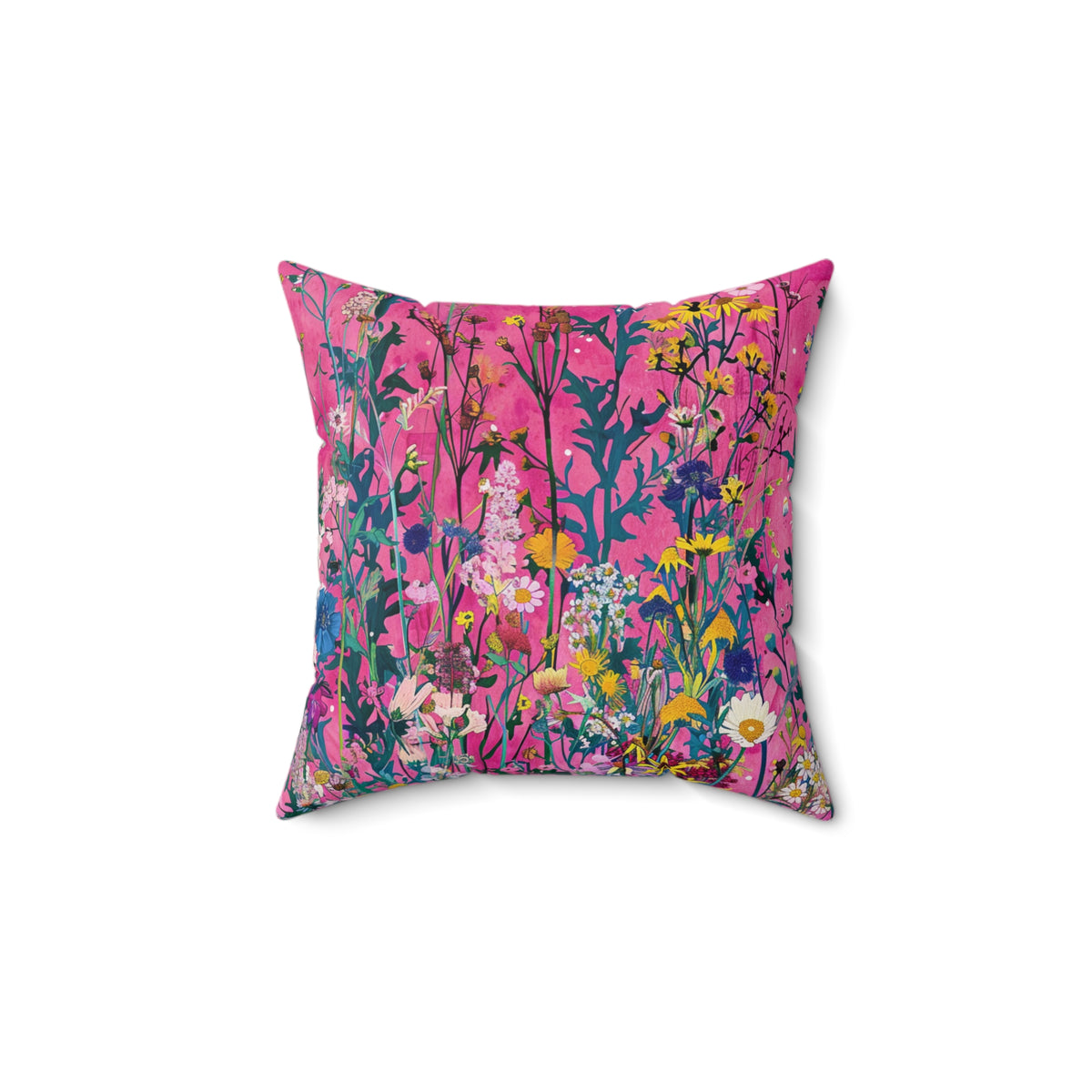 Wildflower Bliss Spun Polyester Square Pillow