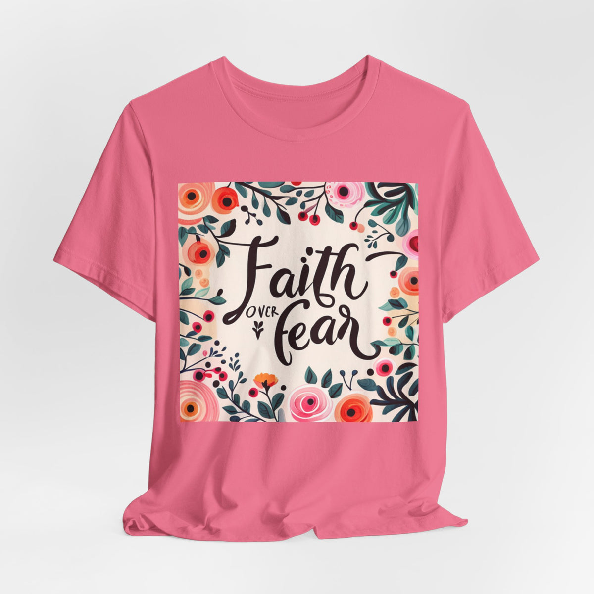 Faith Over Fear Unisex Jersey Short Sleeve Tee - T-Shirt