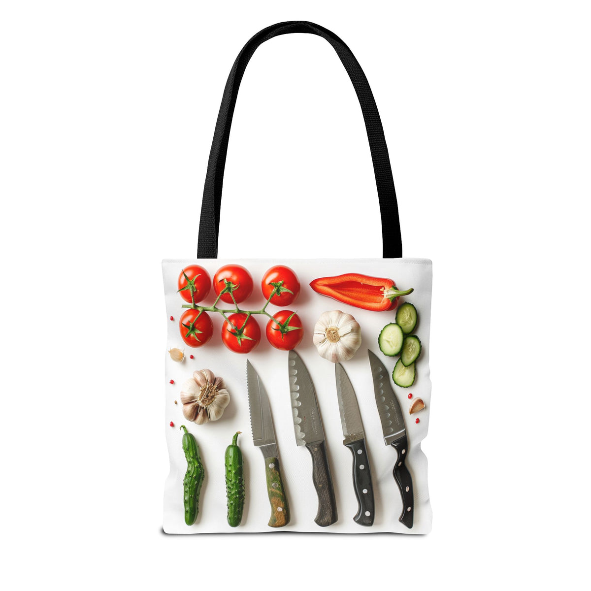 Culinary Tote Bag - Knives and Vegetables