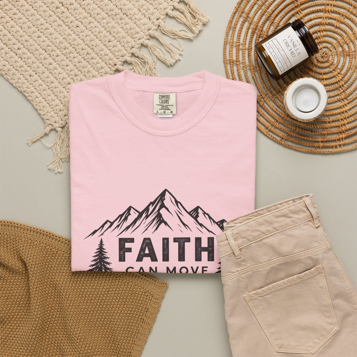 Faith Can Move Mountains T-Shirt — Christian Mountain Graphic Tee