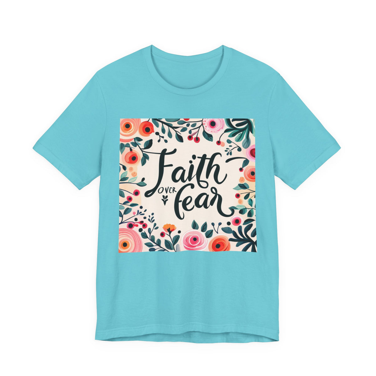 Faith Over Fear Unisex Jersey Short Sleeve Tee - T-Shirt
