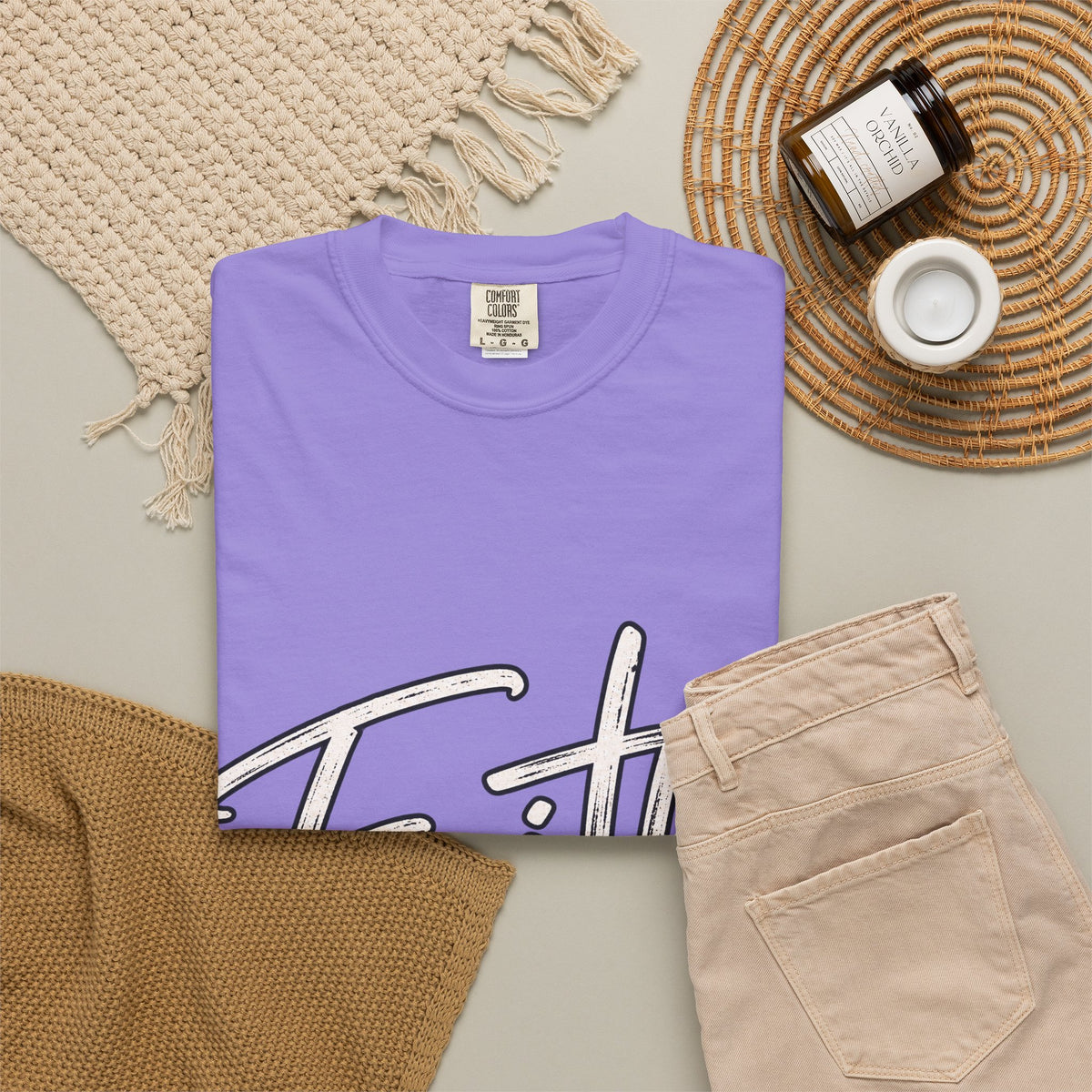Faith Script T‑Shirt — "With God All Things Are Possible" (Matthew 19:26)