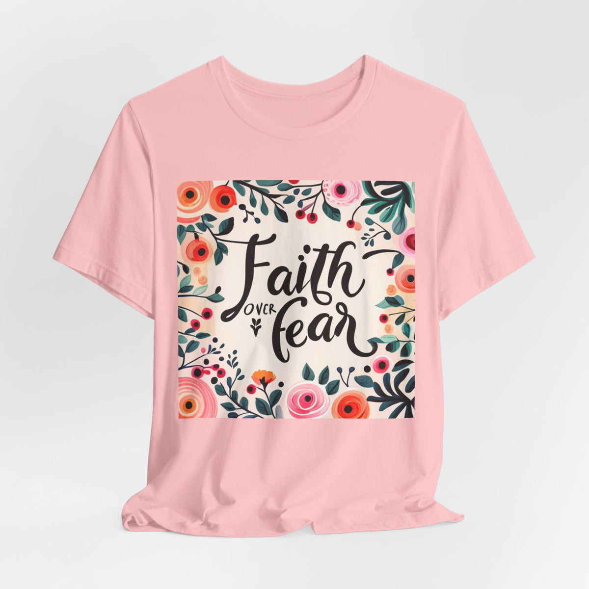 Faith Over Fear Unisex Jersey Short Sleeve Tee - T-Shirt