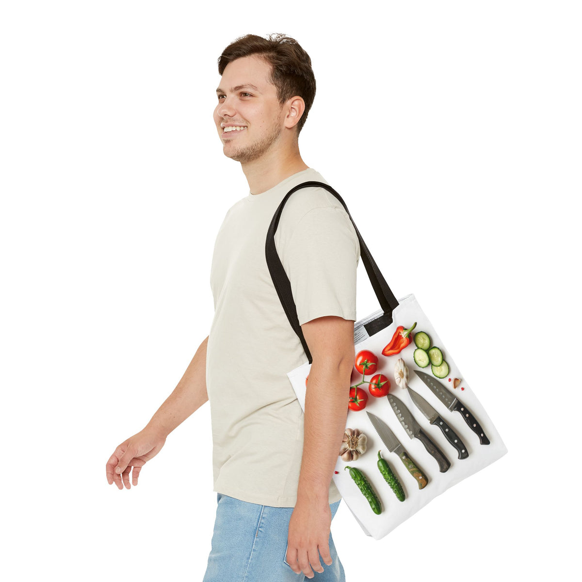 Culinary Tote Bag - Knives and Vegetables