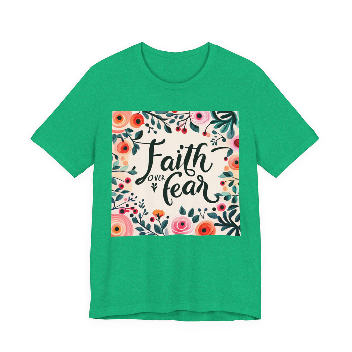 Faith Over Fear Unisex Jersey Short Sleeve Tee - T-Shirt