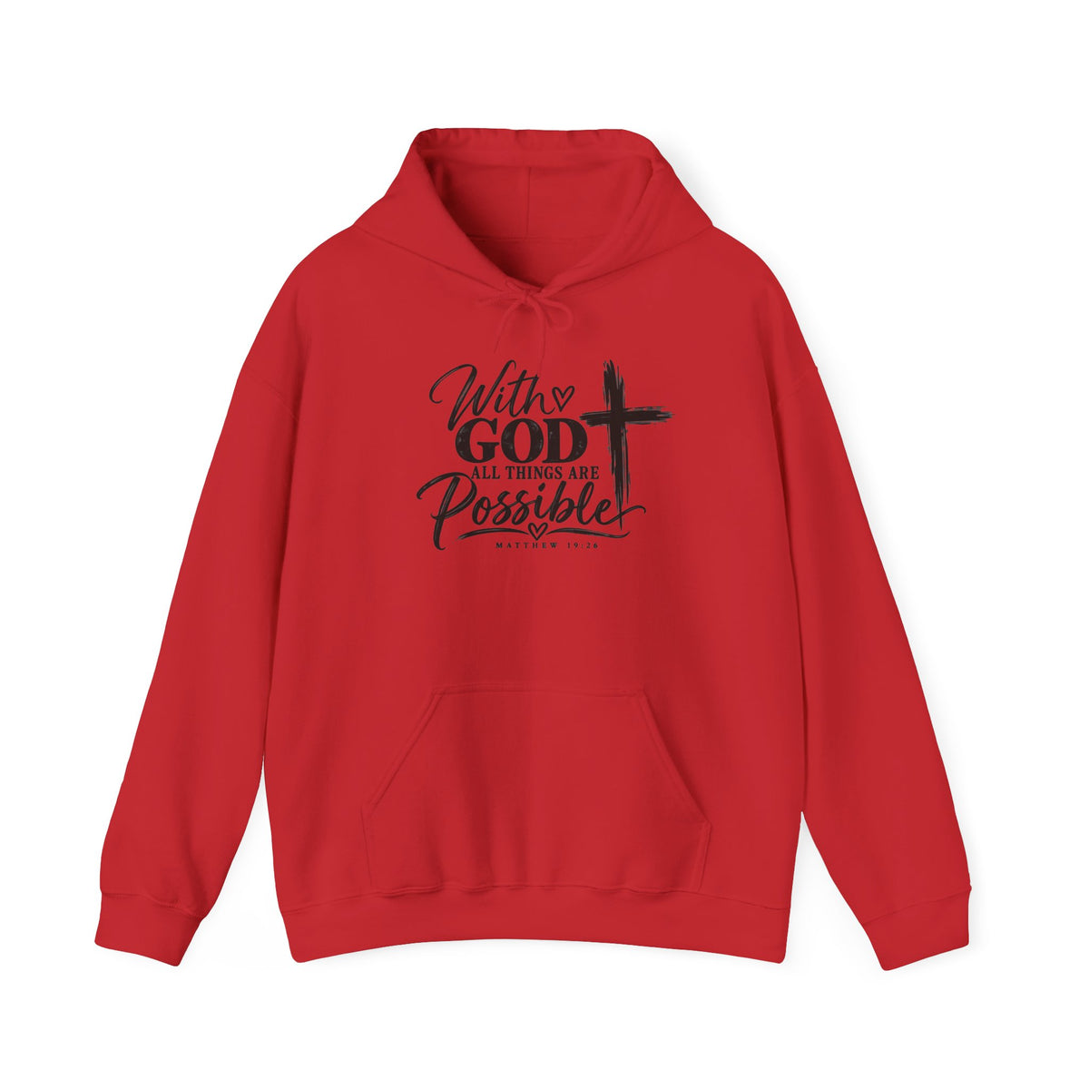 With God All Things Are Possible Christian Hoodie