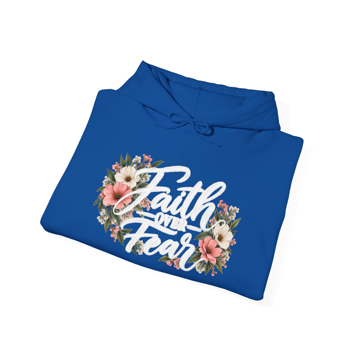 Faith Over Fear Floral Hoodie