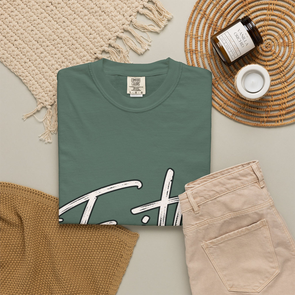 Faith Script T‑Shirt — "With God All Things Are Possible" (Matthew 19:26)
