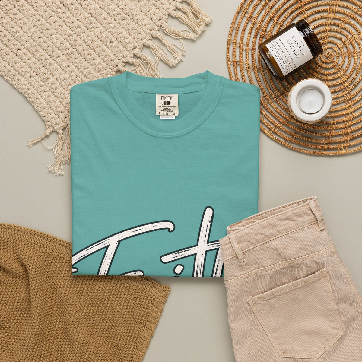 Faith Script T‑Shirt — "With God All Things Are Possible" (Matthew 19:26)