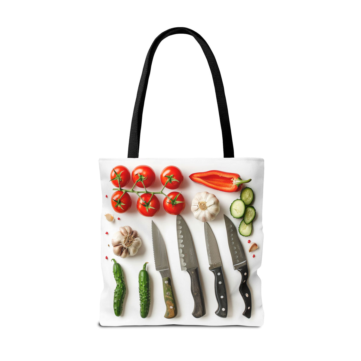 Culinary Tote Bag - Knives and Vegetables
