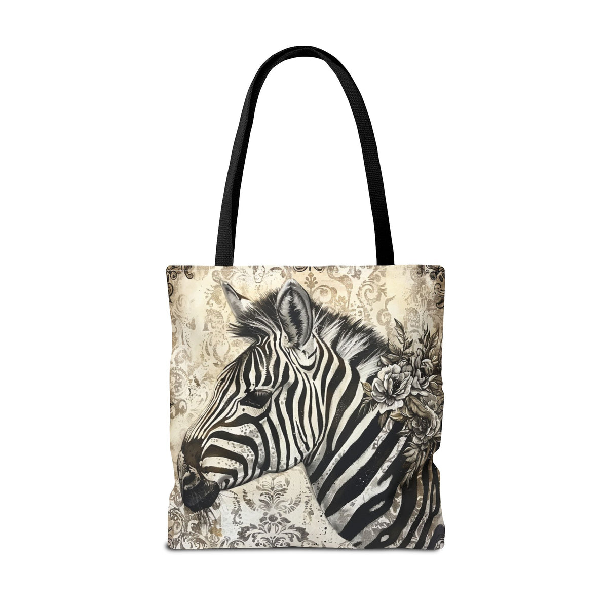 Victorian Style Zebra Tote Bag (AOP)