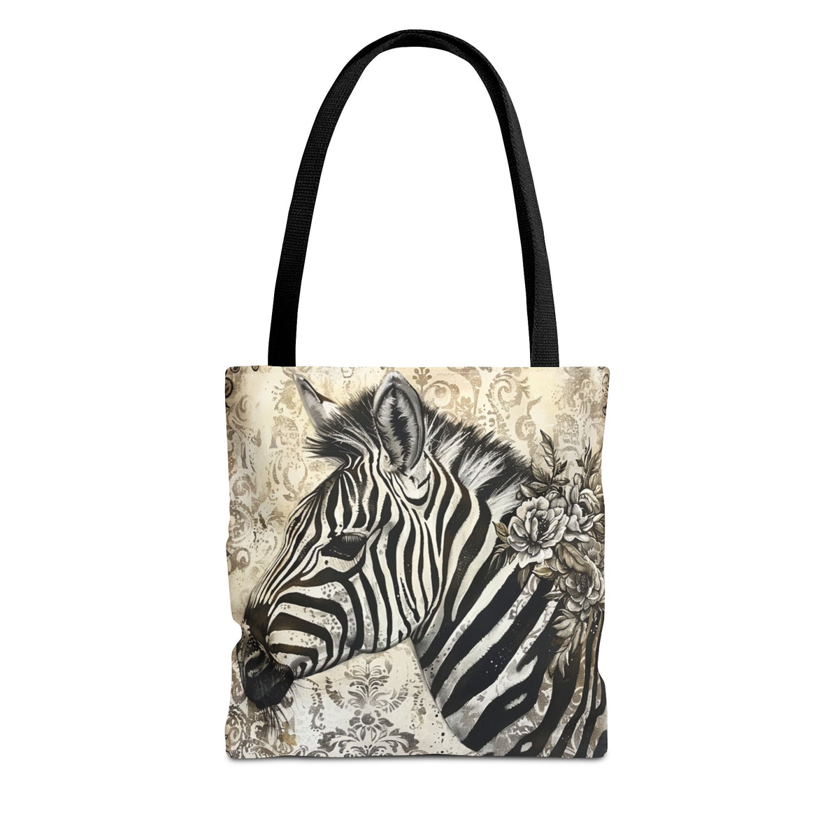 Victorian Style Zebra Tote Bag (AOP)
