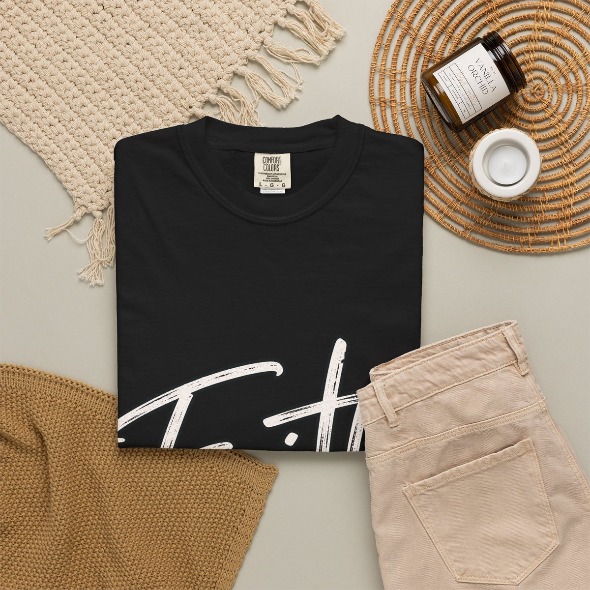Faith Script T‑Shirt — "With God All Things Are Possible" (Matthew 19:26)