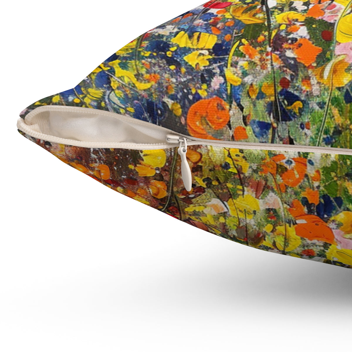 Expressionistic Flowers Spun Polyester Square Pillow Part Deux