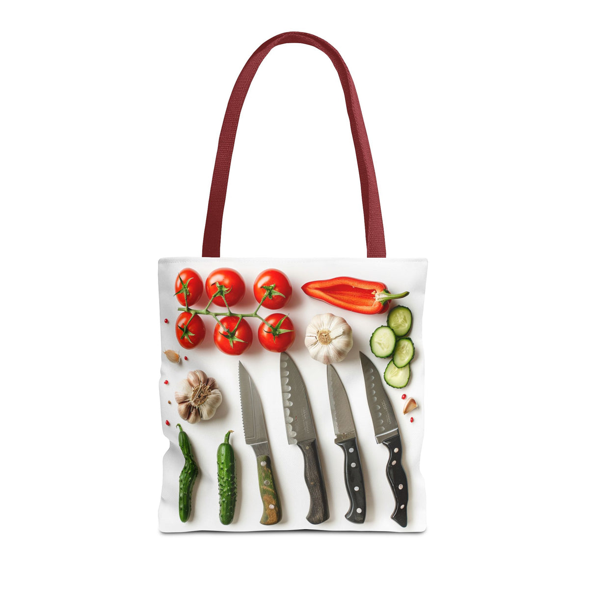Culinary Tote Bag - Knives and Vegetables