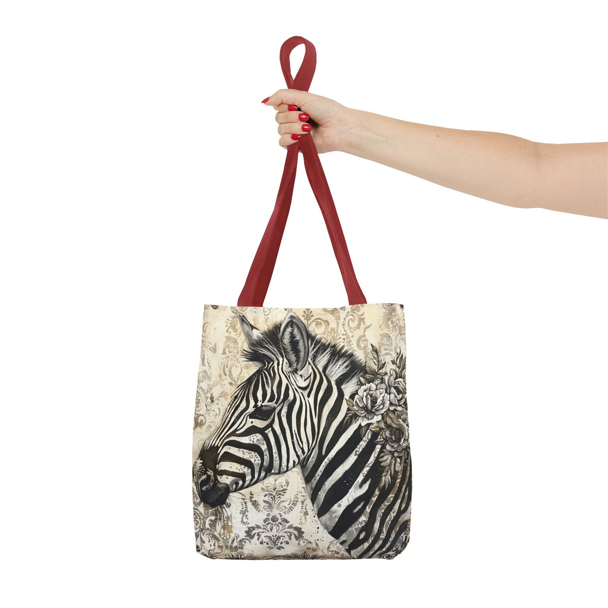 Victorian Style Zebra Tote Bag (AOP)