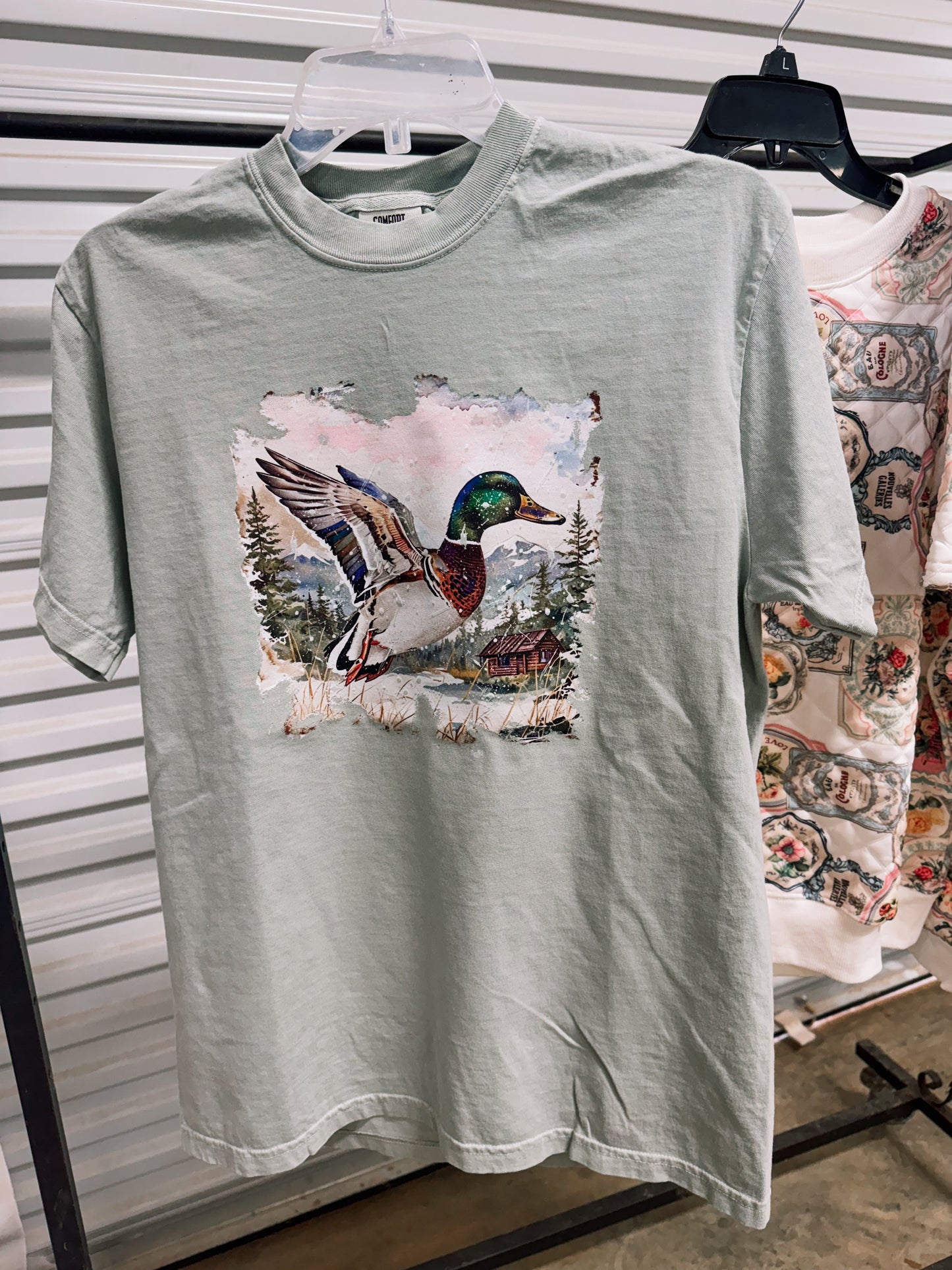 Watercolor mallard duck tee or sweatshirt