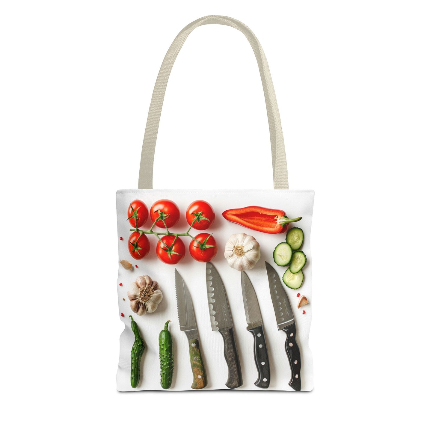 Culinary Tote Bag - Knives and Vegetables