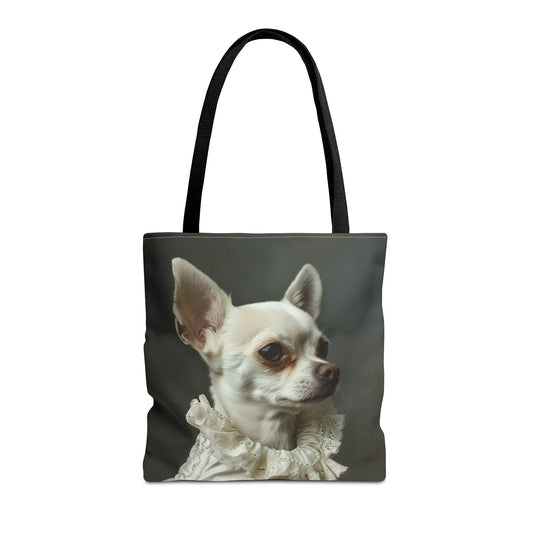 Victorian Chihuahua Tote Bag: Elegant Chi Chic Design
