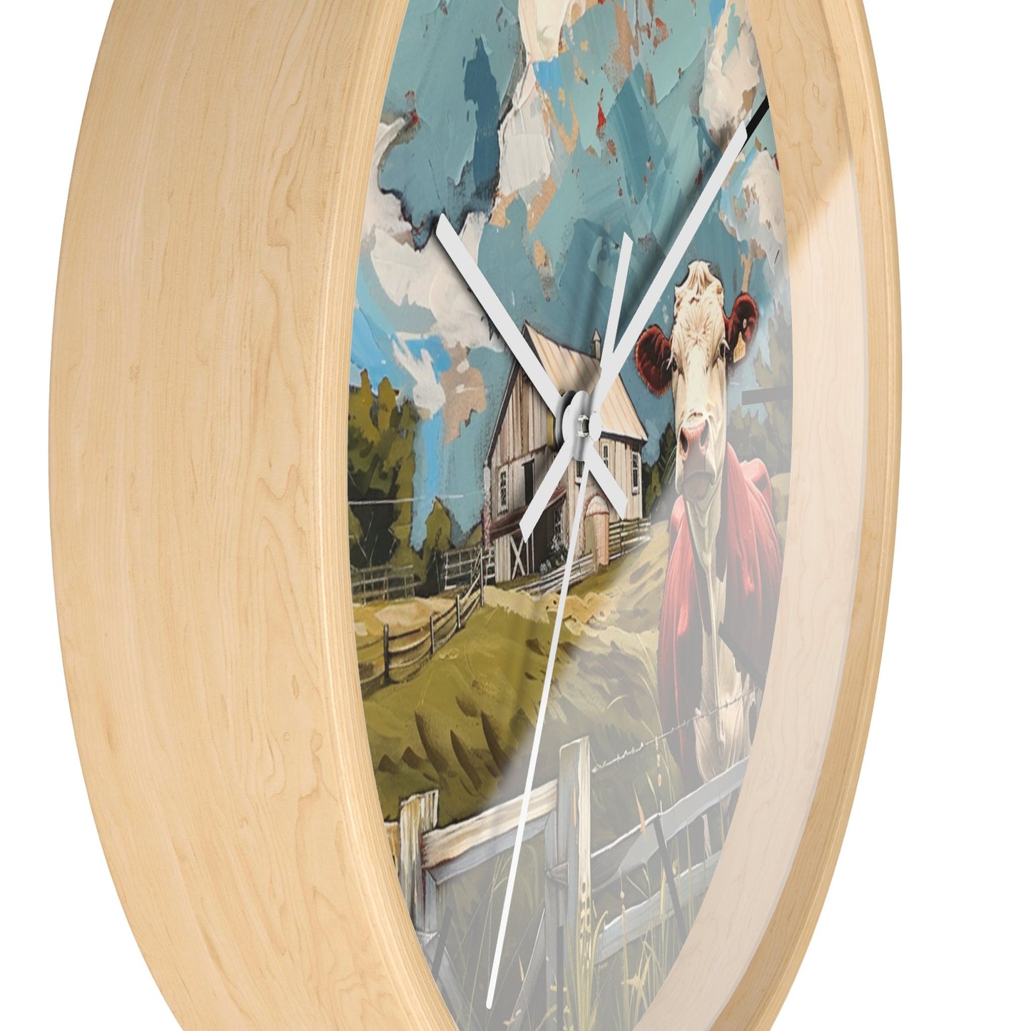 Farmhouse Scene Wall Clock