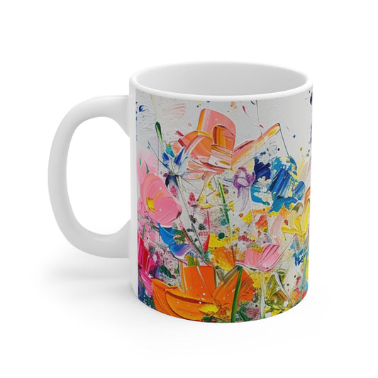 Expressionistic Flowers Mug