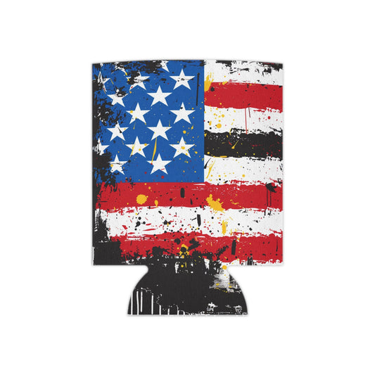 American Flag Can Cooler: Patriotic 4th of July Koozie