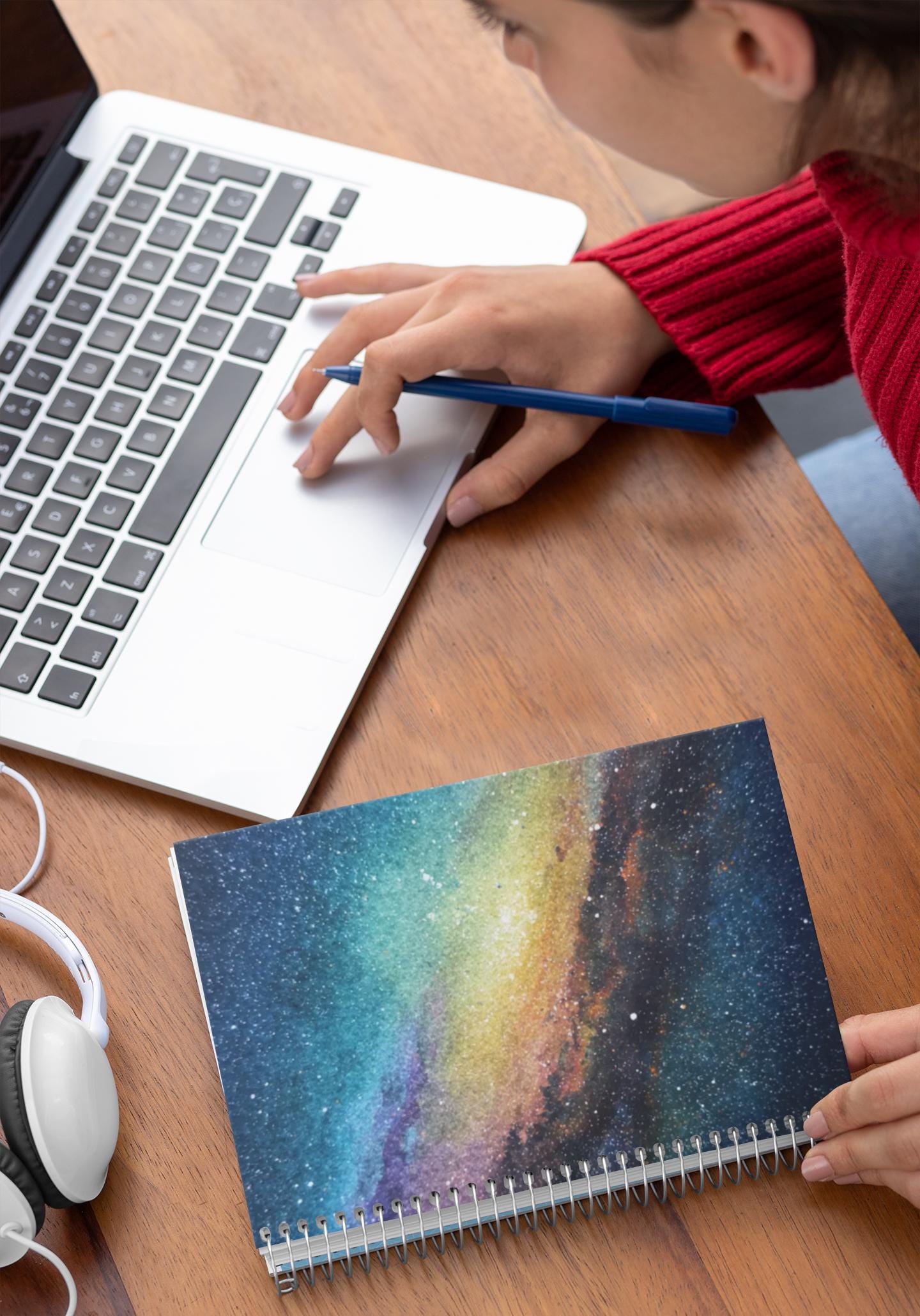 Galaxy Nebula Spiral Bound Journal | Starry Space Notebook