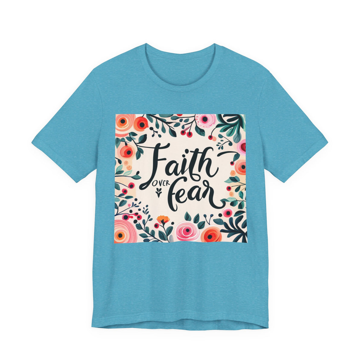 Faith Over Fear Unisex Jersey Short Sleeve Tee - T-Shirt