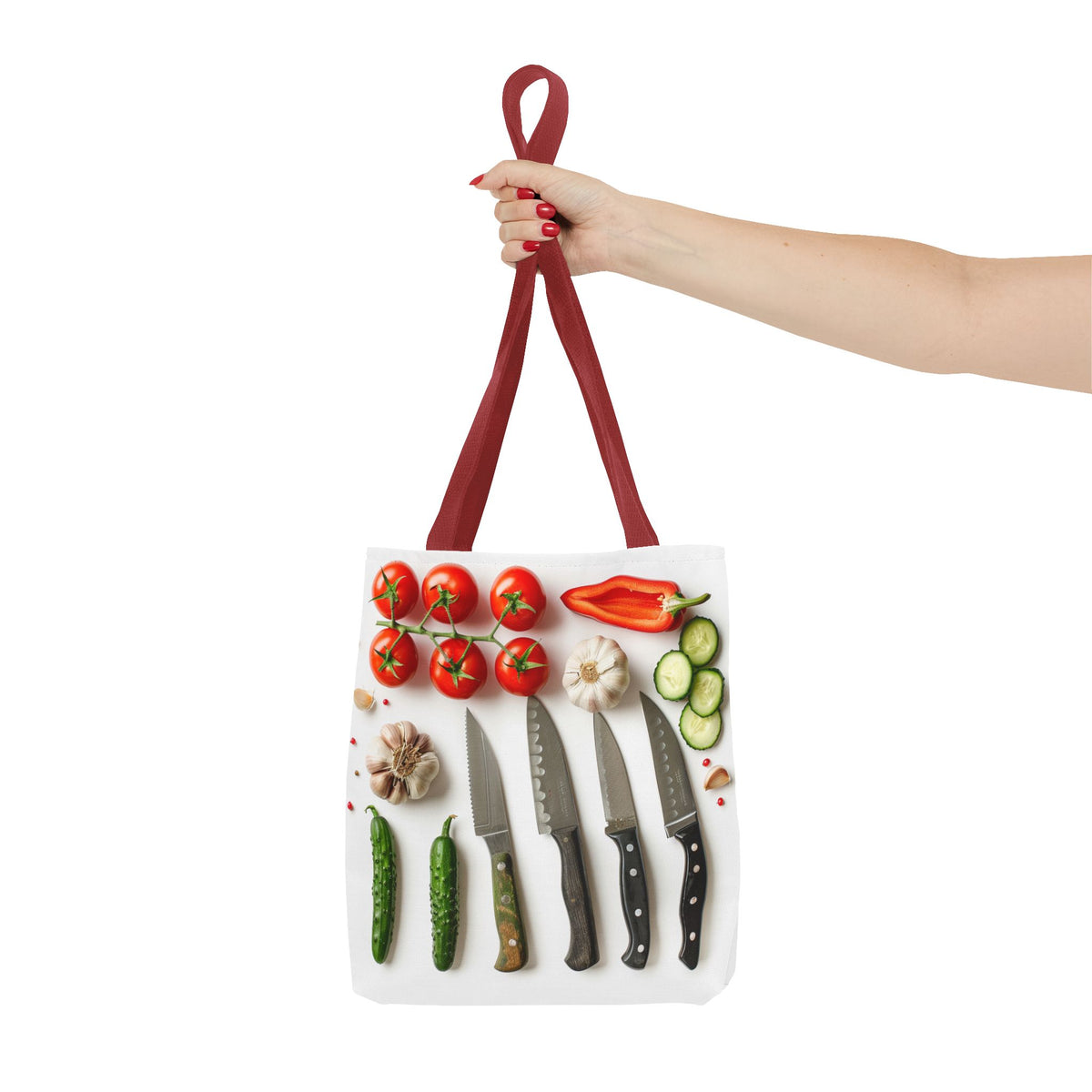Culinary Tote Bag - Knives and Vegetables