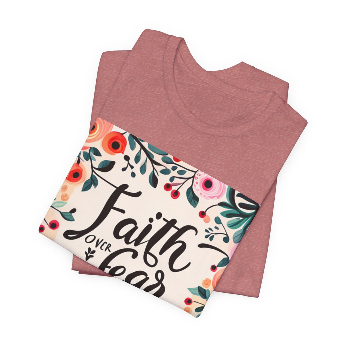 Faith Over Fear Unisex Jersey Short Sleeve Tee - T-Shirt
