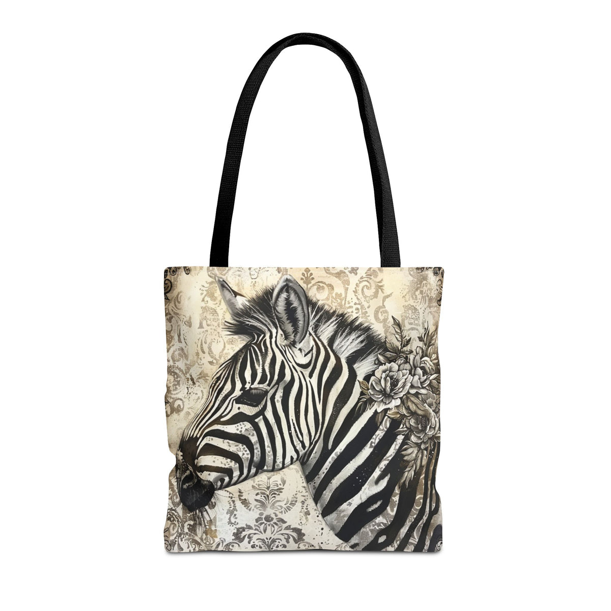 Victorian Style Zebra Tote Bag (AOP)