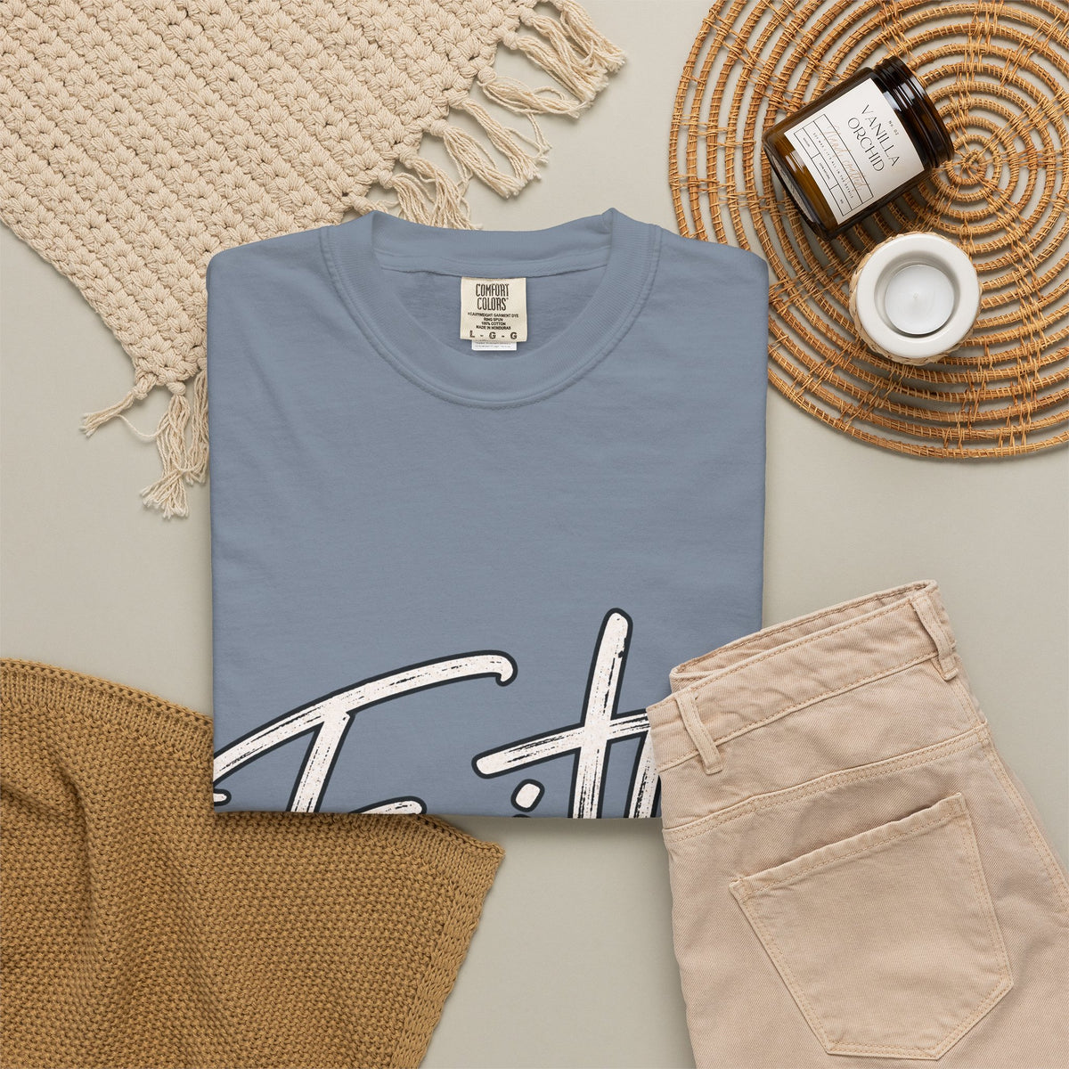 Faith Script T‑Shirt — "With God All Things Are Possible" (Matthew 19:26)