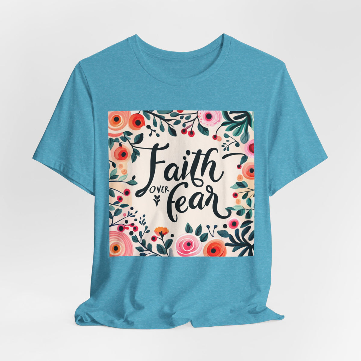 Faith Over Fear Unisex Jersey Short Sleeve Tee - T-Shirt