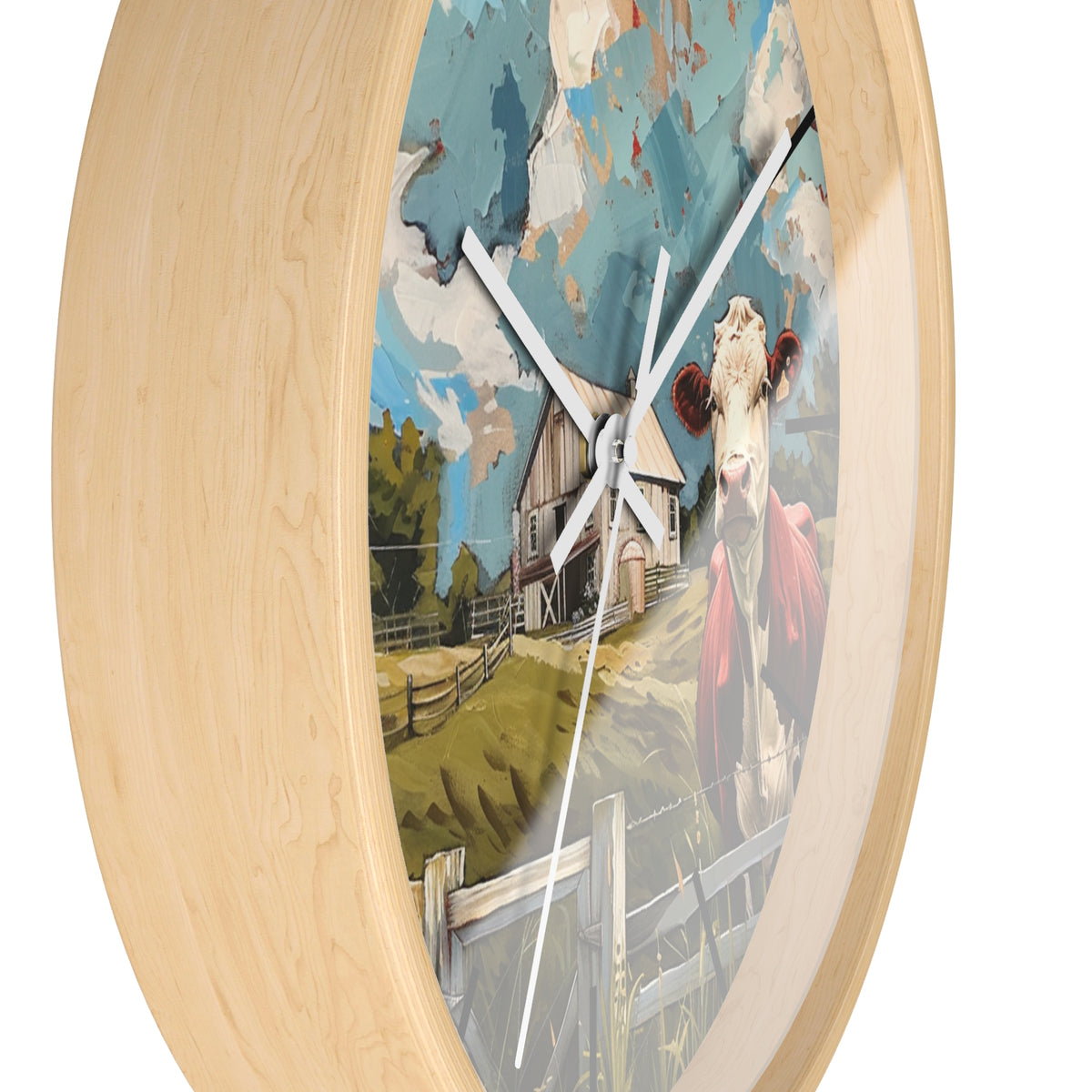 Farmhouse Scene Wall Clock