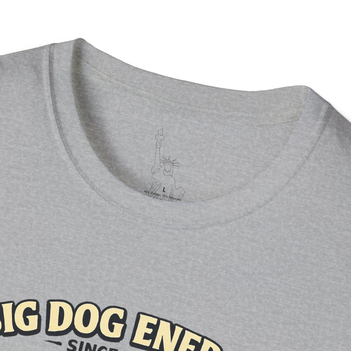 Big Dog Energy graphic T-Shirt | Patriotic American flag dog, 4th of July
