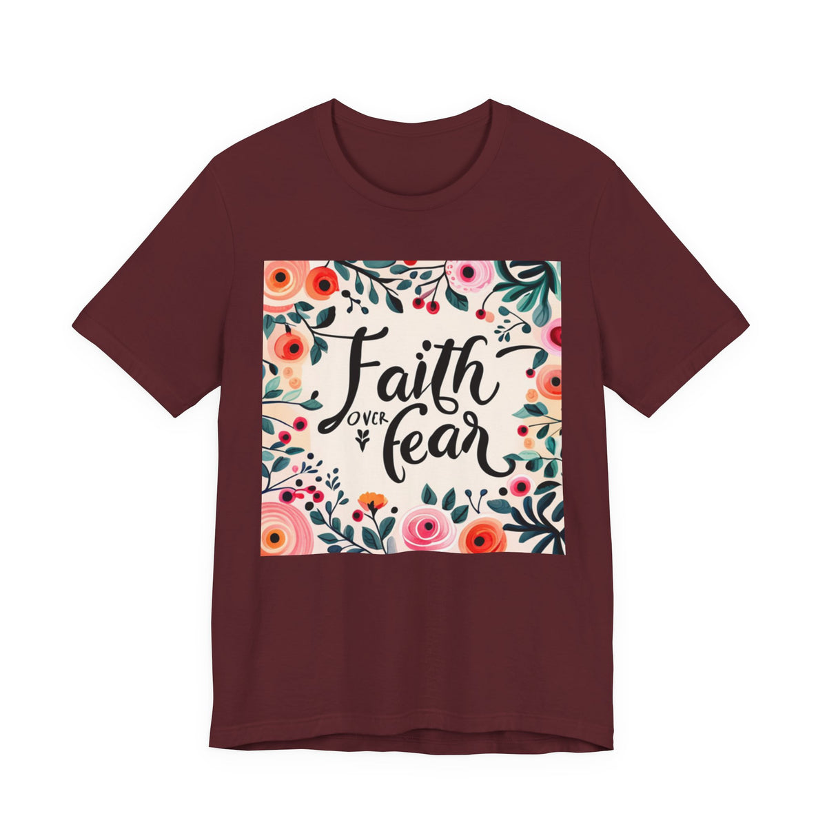 Faith Over Fear Unisex Jersey Short Sleeve Tee - T-Shirt