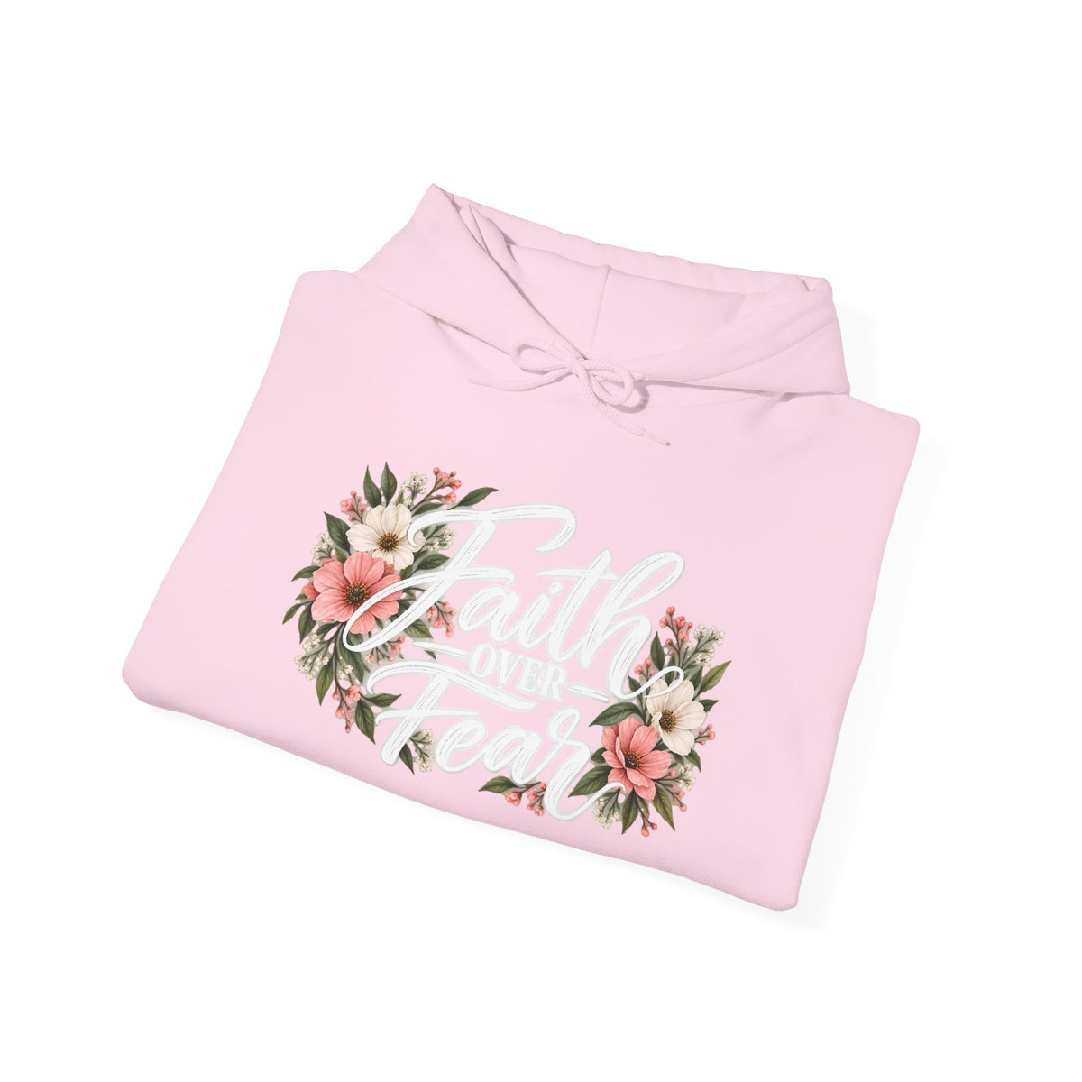Faith Over Fear Floral Hoodie
