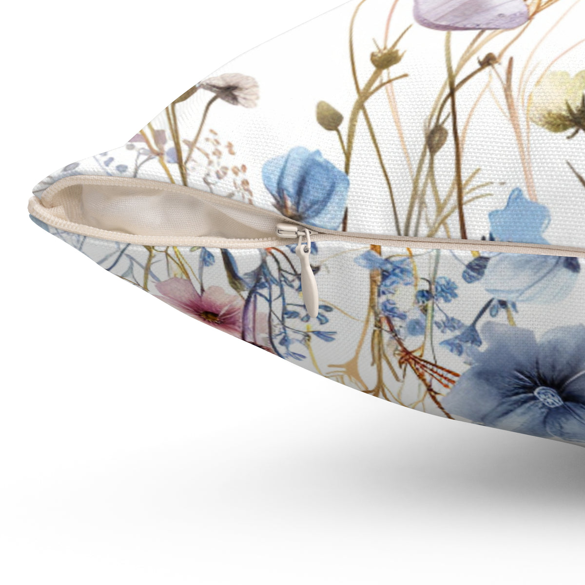 Wildflowers on a Spun Polyester Square Pillow