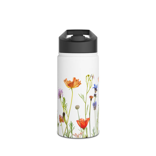 Wildflowers Stainless Steel Water Bottle, Standard Lid