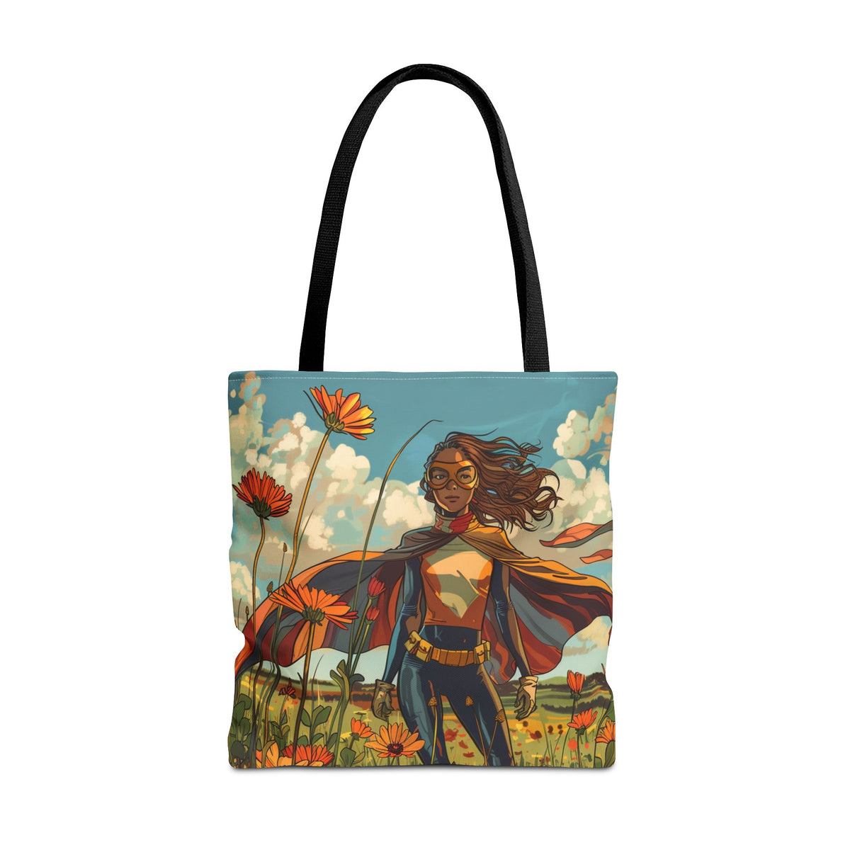 Female Superhero Comic Book Style Tote Bag